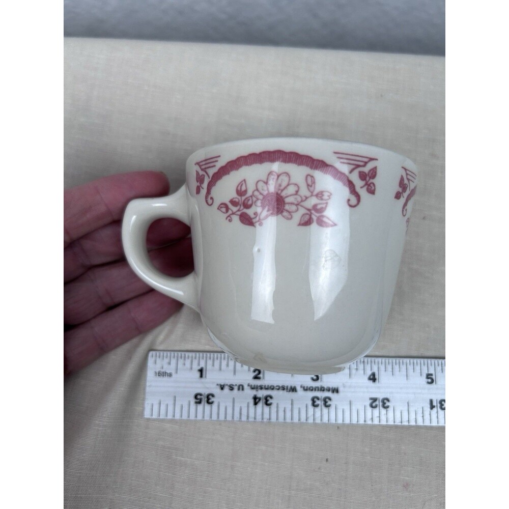 VTG Homer Laughlin restaurant ware Best China coffee tea/cup pink flower design
